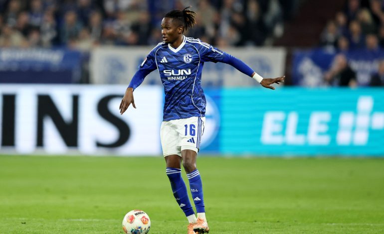 Fussballspieler Moussa Ndiaye vom FC Schalke 04