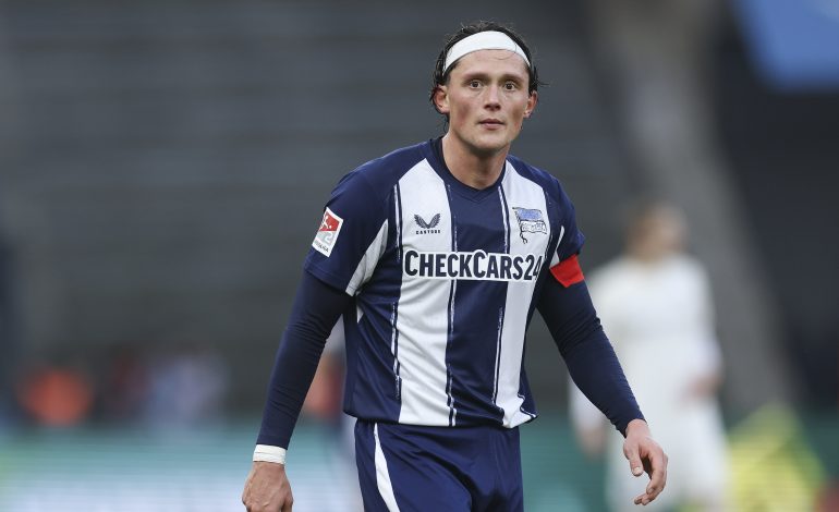 Fabian Reese von Hertha BSC während des 2. Bundesligaspiels gegen den 1. FC Magdeburg