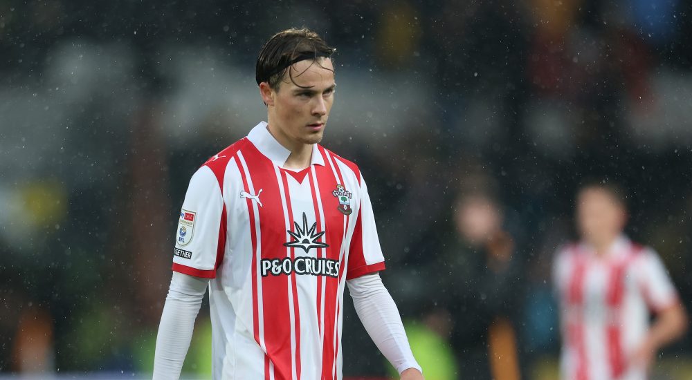 Caspar Jander vom FC Southampton während des Spiels gegen Hull City