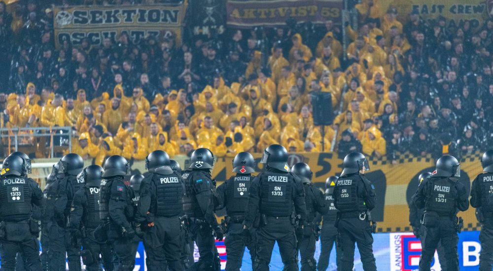 Dynamo Dresden vs Hertha BSC, Polizei