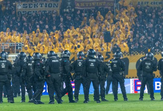 Dynamo Dresden vs Hertha BSC, Polizei
