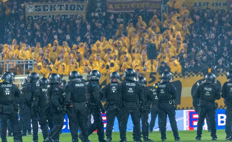 Dynamo Dresden vs Hertha BSC, Polizei