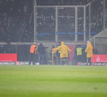 Hertha BSC vs Dynamo Dresden, Polizei, Fans