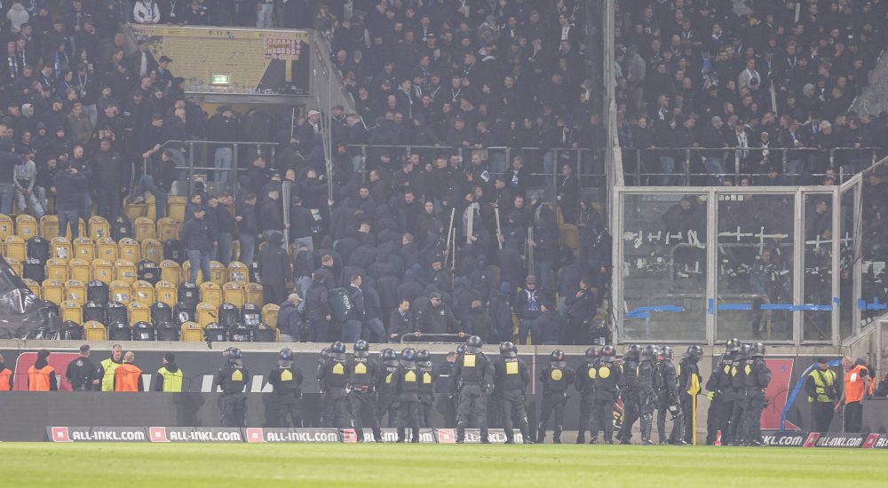 Dynamo Dresden vs Hertha BSC, Polizei
