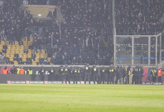 Dynamo Dresden vs Hertha BSC, Polizei