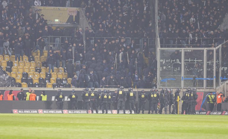 Dynamo Dresden vs Hertha BSC, Polizei