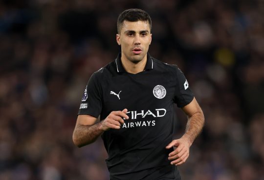 Mittelfeldspieler Rodri im Trikot von Manchester City