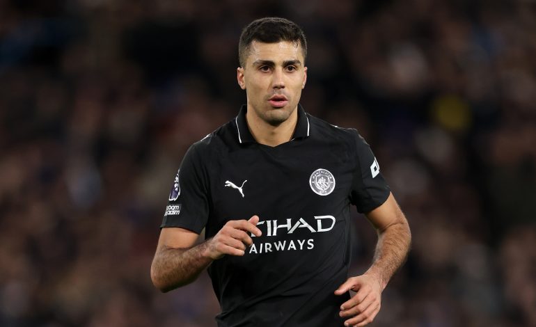 Mittelfeldspieler Rodri im Trikot von Manchester City