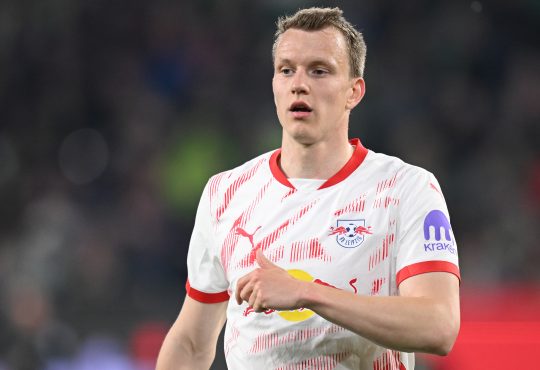 Lukas Klostermann auf dem Platz für RB Leipzig