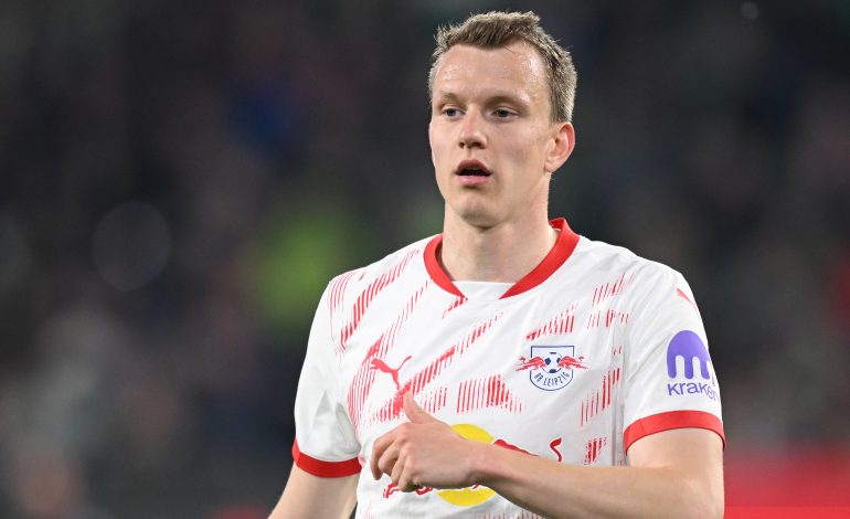 Lukas Klostermann auf dem Platz für RB Leipzig