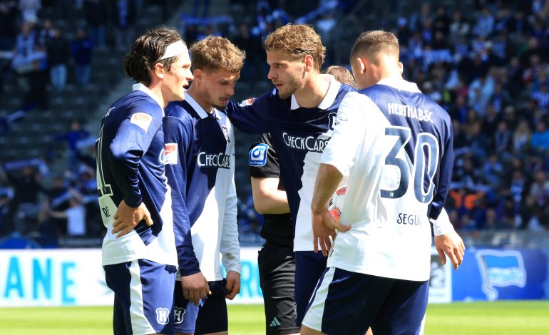 Fabian Reese, Michael Cuisance, Marton Dardai, Paul Seguin, Hertha BSC