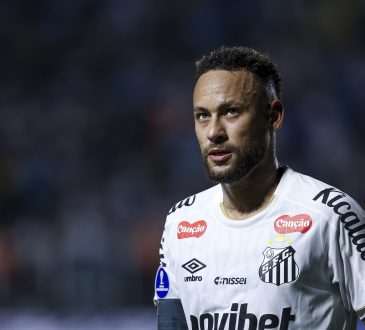 Neymar im Trikot des FC Santos