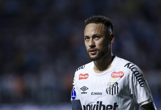 Neymar im Trikot des FC Santos