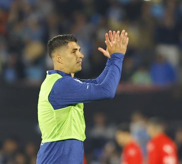 Luis Suarez bei seinem Abschiedsspiel für Uruguay