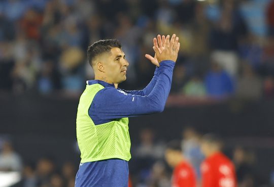 Luis Suarez bei seinem Abschiedsspiel für Uruguay