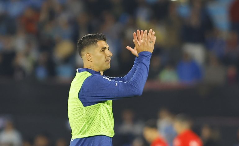 Luis Suarez bei seinem Abschiedsspiel für Uruguay